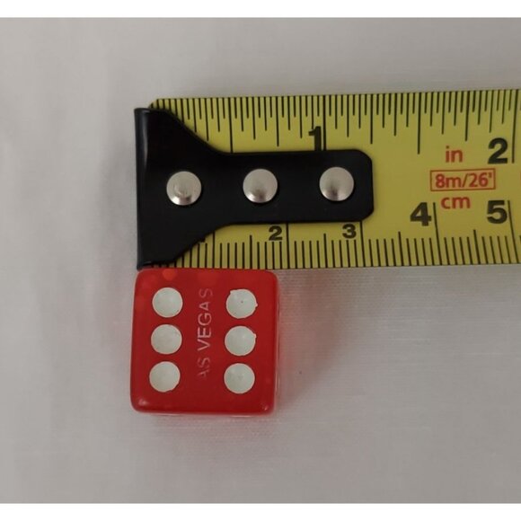 Vintage Robert's Casino Craps Die Dice Las Vegas NV Nevada Obsolete Red Rare - Picture 4 of 4